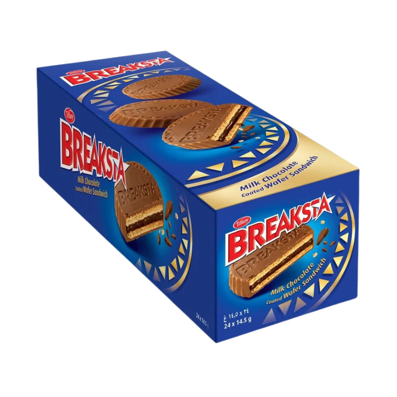 Breaksta-pack Breaksta circle crunchy sandwich with milk chocolate, Pac24k - Image 1