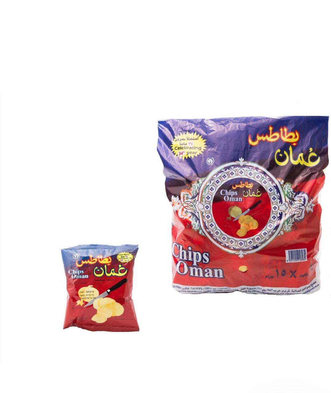 Oman Chips Oman Chips Potato Chilli Flavor, 23 Pack - Image 1