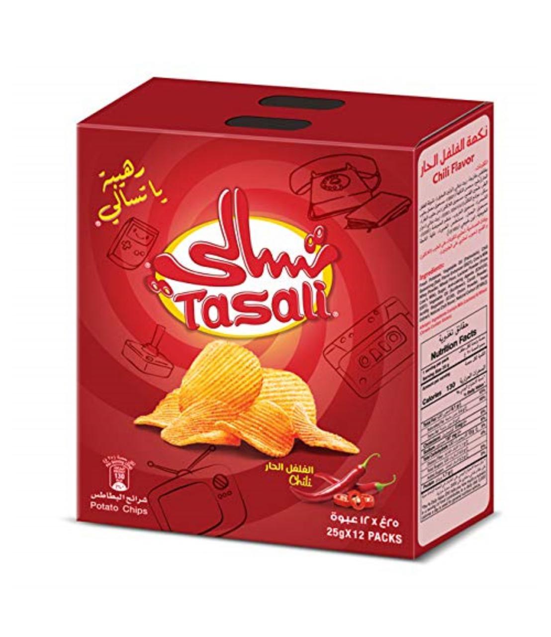 Tasali chillie chips Tasali Chips Chillie Box, Pack12 - Image 1