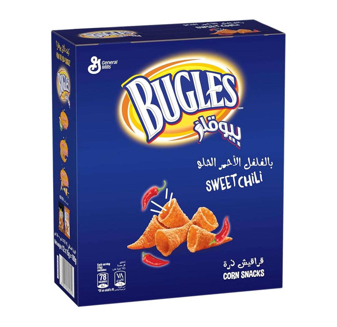 bugles sweet chillie pack Bugles Box Sweet chillie, Pack 12 - Image 1